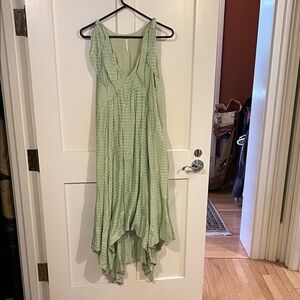 Free People Maxi Mint Green Dress